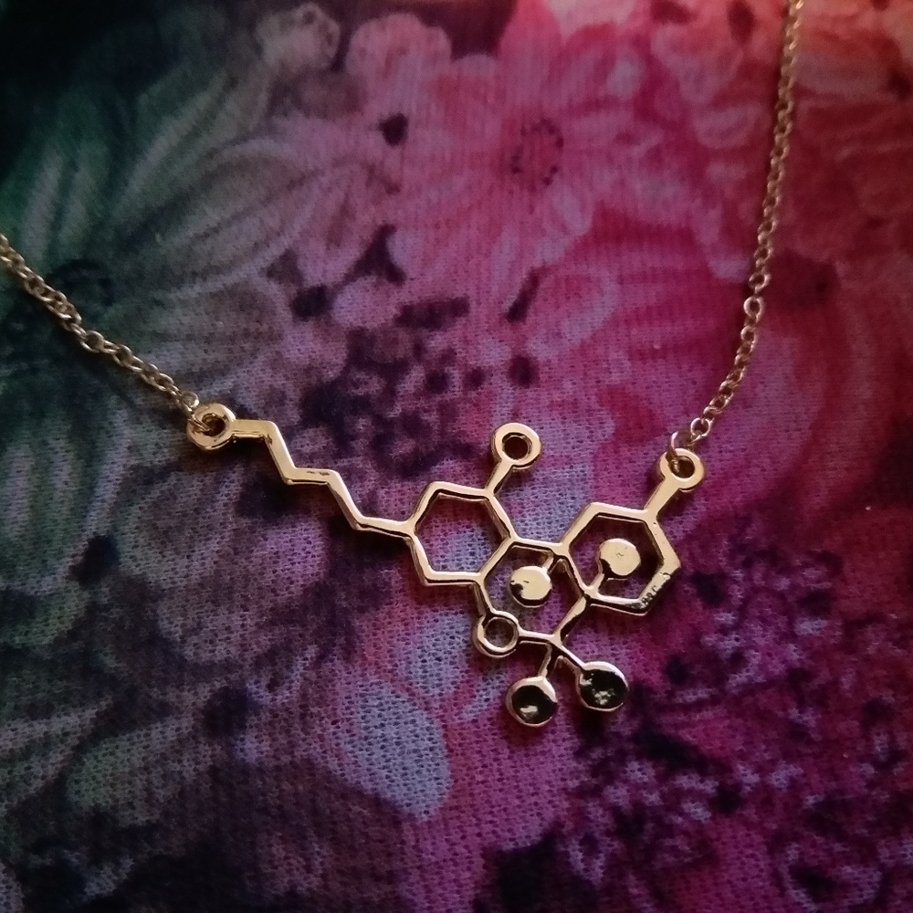 THC Molecule Marijuana Weed Necklace Super Cool